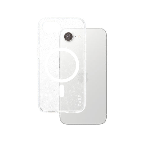 Husa de protectie PanzerGlass® CARE Flagship Urban Combat Star Lit w. White Qi Compatible compatibil cu iPhone 16e / iPhone 17e, Transparent