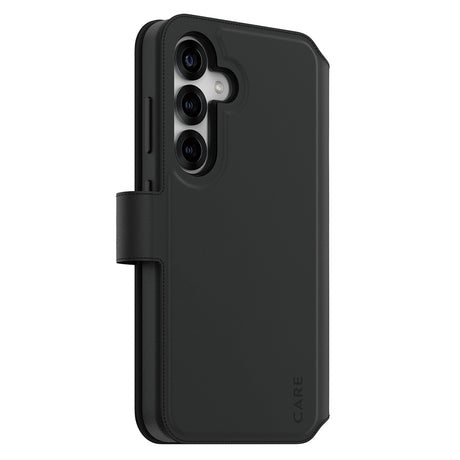 Husa de protectie PanzerGlass® CARE Feature Tango Two-in-One Wallet compatibil cu Samsung Galaxy S25, Negru