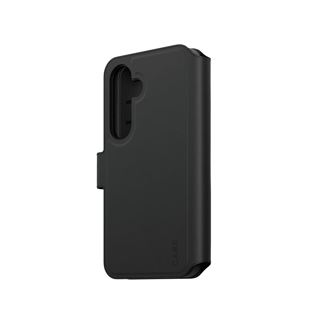 Husa de protectie PanzerGlass® CARE Feature Tango Two-in-One Wallet compatibil cu Samsung Galaxy S25, Negru
