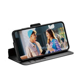 Husa de protectie PanzerGlass® CARE Feature Kickstand Wallet compatibil cu Samsung Galaxy S25, Negru