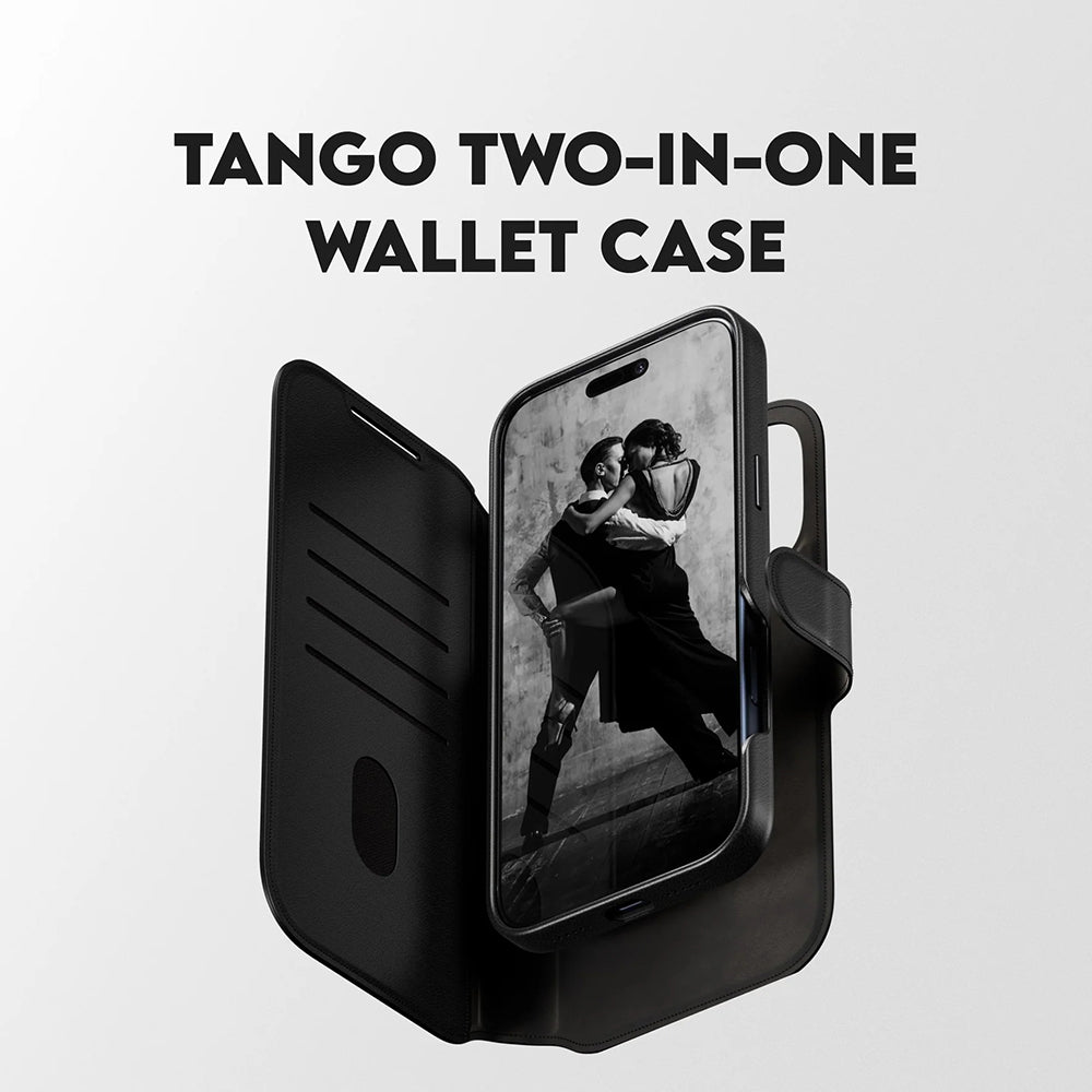 Husa de protectie PanzerGlass® CARE Feature MagSafe Tango Two-in-One Wallet compatibil cu iPhone 17 Pro Max, Negru