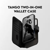 Husa de protectie PanzerGlass® CARE Feature MagSafe Tango Two-in-One Wallet compatibil cu iPhone 17 Pro Max, Negru