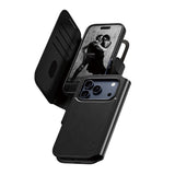 Husa de protectie PanzerGlass® CARE Feature MagSafe Tango Two-in-One Wallet compatibil cu iPhone 17 Pro, Negru