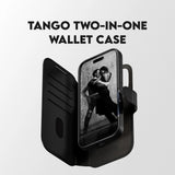 Husa de protectie PanzerGlass® CARE Feature MagSafe Tango Two-in-One Wallet compatibil cu iPhone 17 Pro, Negru