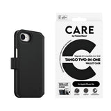 Husa de protectie PanzerGlass® CARE Feature Tango Two-in-One Wallet compatibil cu iPhone 16e / iPhone 17e, Negru