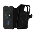 Husa de protectie PanzerGlass® CARE Feature MagSafe Tango Two-in-One Wallet compatibil cu iPhone 16 Pro Max, Negru