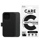 Husa de protectie PanzerGlass® CARE Feature MagSafe Tango Two-in-One Wallet compatibil cu iPhone 16 Pro, Negru