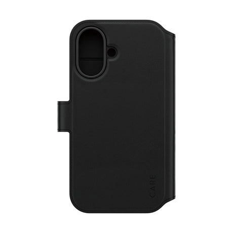 Husa de protectie PanzerGlass® CARE Feature MagSafe Tango Two-in-One Wallet compatibil cu iPhone 16, Negru