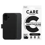 Husa de protectie PanzerGlass® CARE Feature MagSafe Tango Two-in-One Wallet compatibil cu iPhone 16, Negru