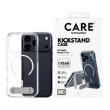 Husa de protectie PanzerGlass® CARE Feature Kickstand MagSafe compatibil cu iPhone 17 Pro, Transparent