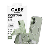 Husa de protectie PanzerGlass® CARE Feature Kickstand MagSafe compatibil cu iPhone 17, Transparent