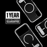 Husa de protectie PanzerGlass® CARE Feature Kickstand MagSafe compatibil cu iPhone 17, Transparent