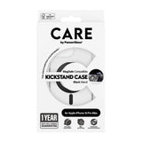 Husa de protectie PanzerGlass® CARE Feature Black Kickstand & MagSafe compatibil cu iPhone 16 Pro Max, Transparent