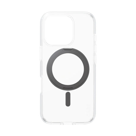 Husa de protectie PanzerGlass® CARE Feature Black Kickstand & MagSafe compatibil cu iPhone 16 Pro, Transparent
