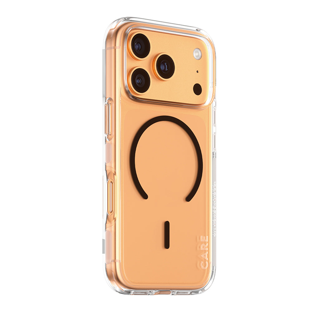 Husa de protectie PanzerGlass® CARE Flagship Urban Explorer Black MagSafe compatibil cu iPhone 17 Pro, Transparent