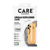 Husa de protectie PanzerGlass® CARE Flagship Urban Explorer Black MagSafe compatibil cu iPhone 17 Pro, Transparent
