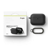 Casti Ringke Protection Case Onyx Magnetic, for AirPods Pro 3, Non-Slip Texture, Carabiner Hole, Negru