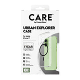 Husa de protectie PanzerGlass® CARE Flagship Urban Explorer Black MagSafe compatibil cu iPhone 17, Transparent