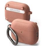 Casti Ringke Protection Case Onyx Magnetic, for AirPods Pro 3, Non-Slip Texture, Carabiner Hole, Constant Coral
