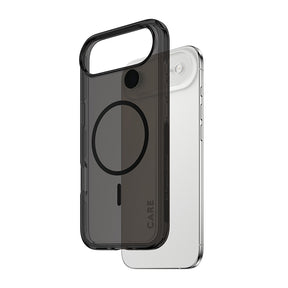 Husa de protectie PanzerGlass® CARE Flagship Urban Explorer Black MagSafe compatibil cu iPhone 17 Air, Smokey