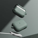 Casti Ringke Protection Case Onyx Magnetic, for AirPods Pro 3, Non-Slip Texture, Carabiner Hole, Sage Green