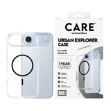 Husa de protectie PanzerGlass® CARE Flagship Urban Explorer Black MagSafe compatibil cu iPhone 17 Air, Transparent