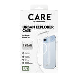 Husa de protectie PanzerGlass® CARE Flagship Urban Explorer White MagSafe compatibil cu iPhone 17 Air, Transparent
