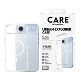 Husa de protectie PanzerGlass® CARE Flagship Urban Explorer White MagSafe compatibil cu iPhone 17 Air, Transparent