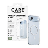 Husa de protectie PanzerGlass® CARE Flagship Urban Explorer White MagSafe compatibil cu iPhone 17 Air, Transparent