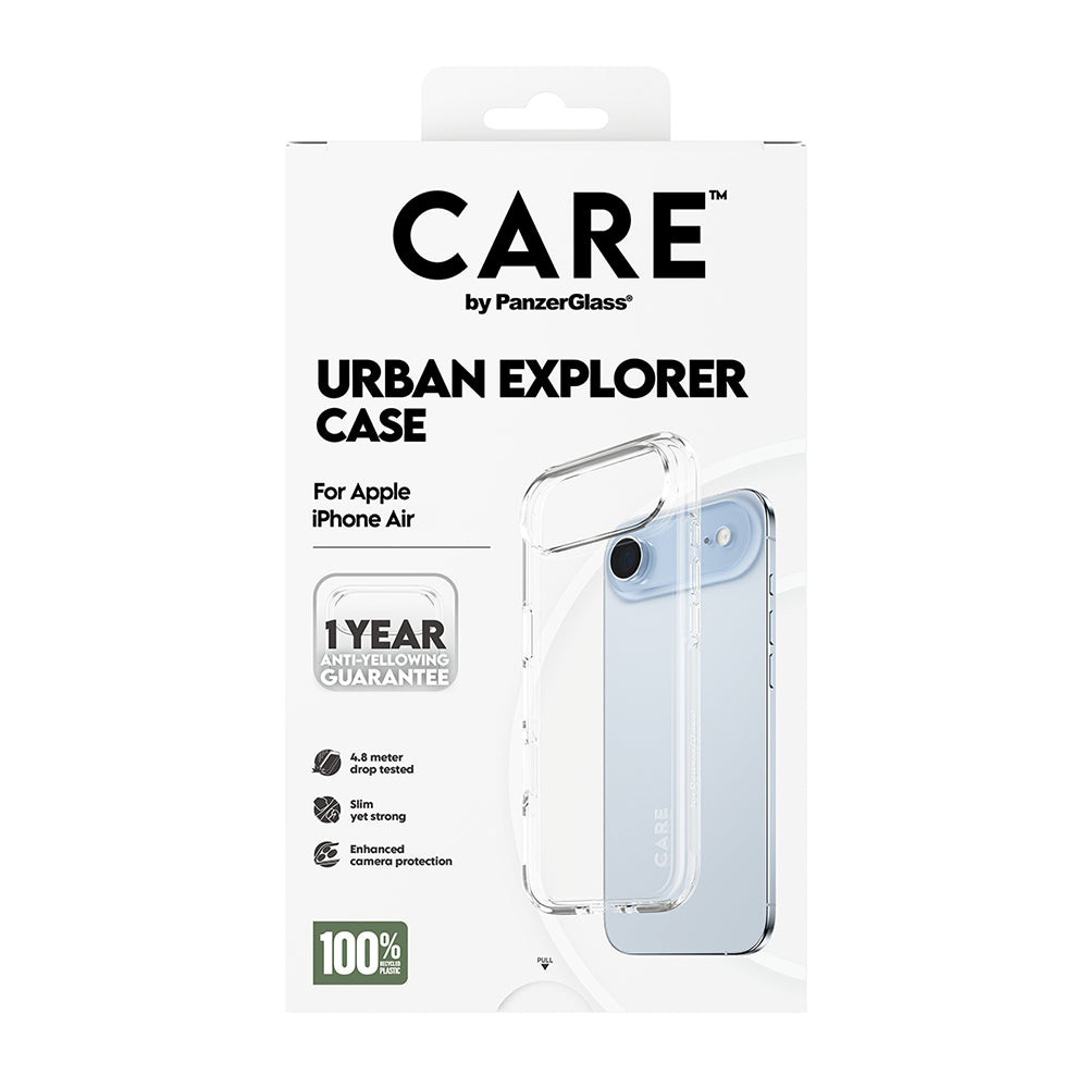 Husa de protectie PanzerGlass® CARE Flagship Urban Explorer compatibil cu iPhone 17 Air, Transparent