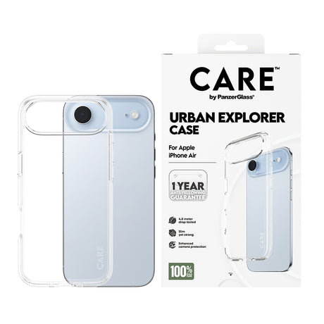 Husa de protectie PanzerGlass® CARE Flagship Urban Explorer compatibil cu iPhone 17 Air, Transparent