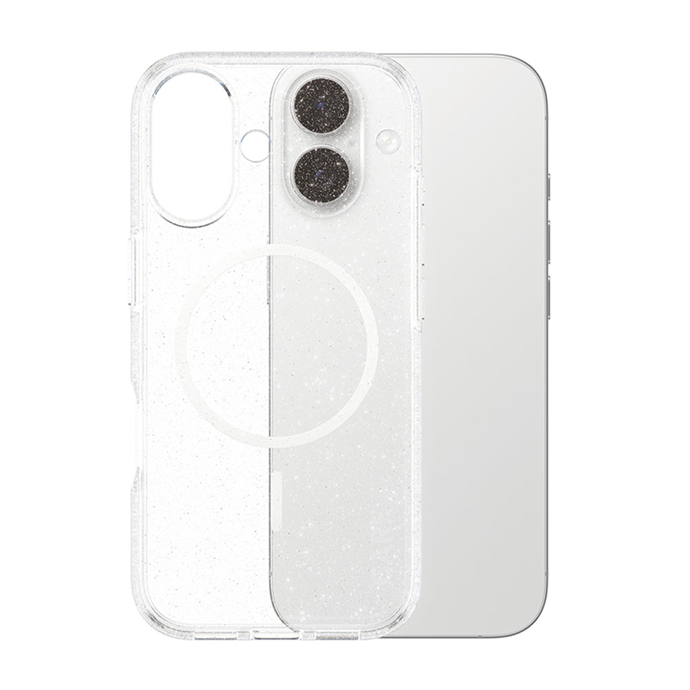 Husa de protectie PanzerGlass® CARE Flagship Urban Explorer Star Lit White MagSafe compatibil cu iPhone 17, Transparent