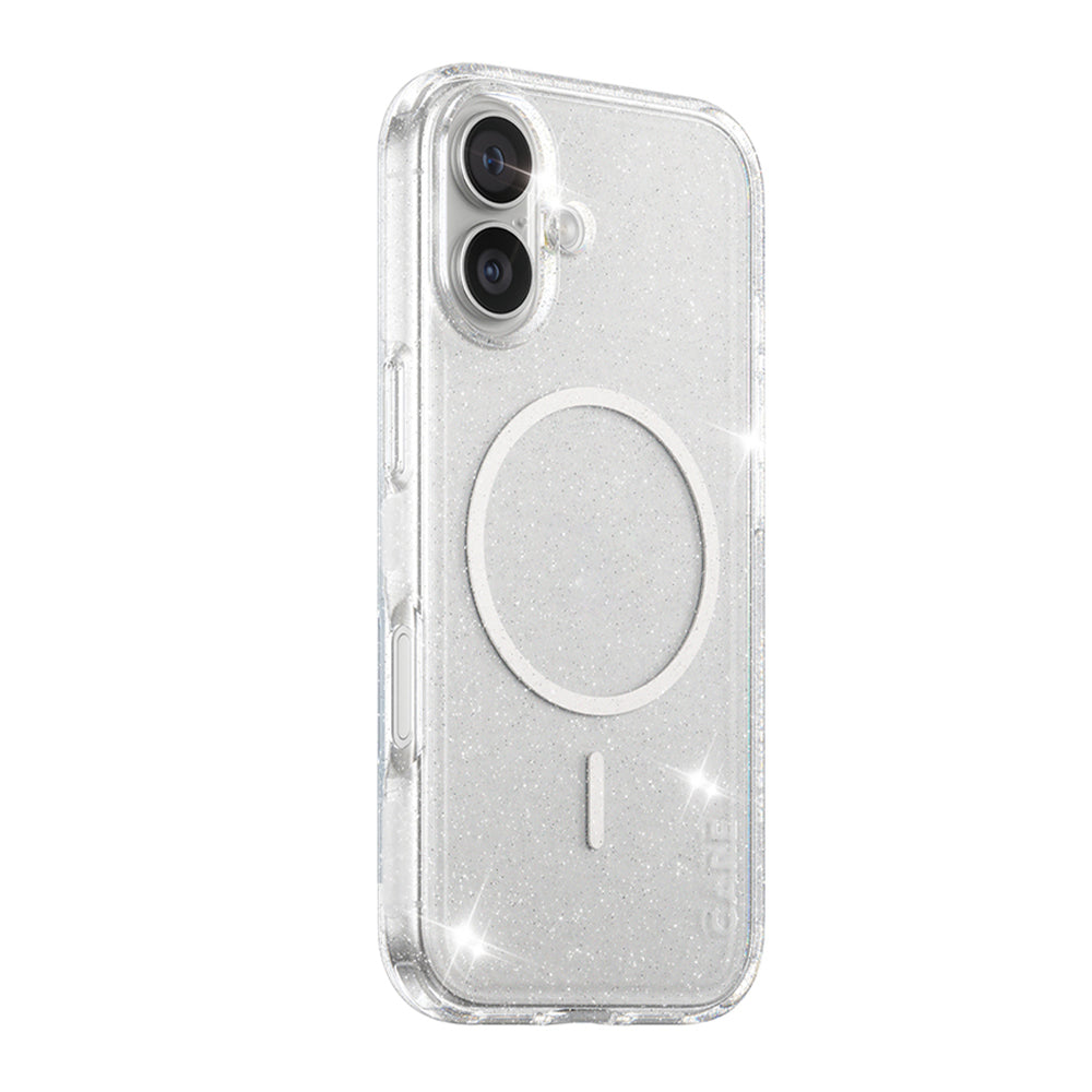 Husa de protectie PanzerGlass® CARE Flagship Urban Explorer Star Lit White MagSafe compatibil cu iPhone 17, Transparent