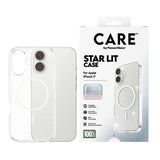 Husa de protectie PanzerGlass® CARE Flagship Urban Explorer Star Lit White MagSafe compatibil cu iPhone 17, Transparent