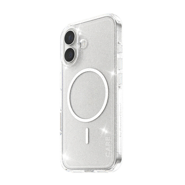 Husa de protectie PanzerGlass® CARE Flagship Urban Explorer Star Lit White MagSafe compatibil cu iPhone 17, Transparent