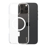 Husa de protectie PanzerGlass® CARE Flagship Urban Combat White MagSafe compatibil cu iPhone 16 Pro Max, Transparent