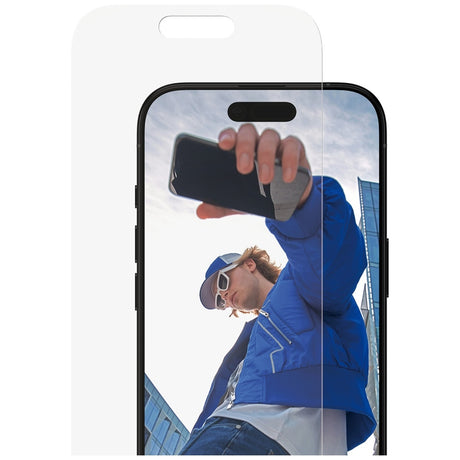 Folie de protectie PanzerGlass® Classic Fit w. EasyAligner compatibil cu iPhone 17 / iPhone 16 Pro, Transparent