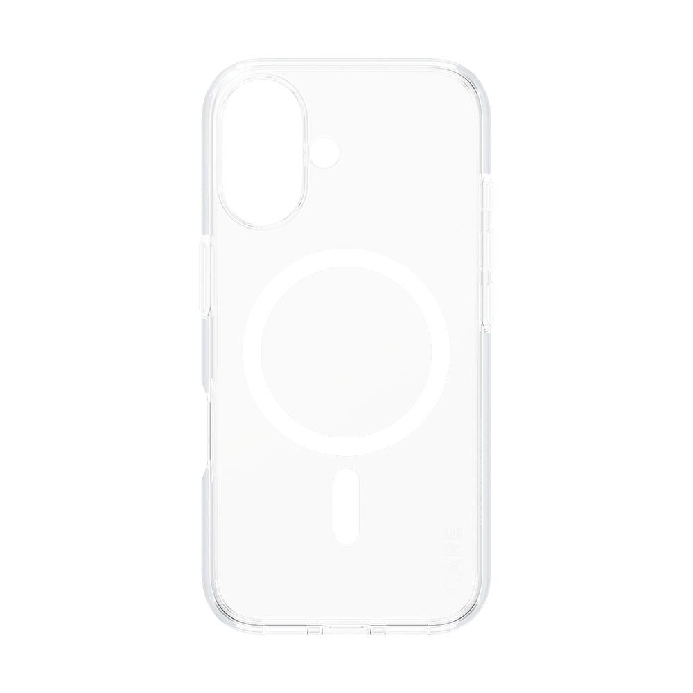 Husa de protectie PanzerGlass® CARE Flagship Urban Combat White MagSafe compatibil cu iPhone 16, Transparent
