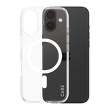 Husa de protectie PanzerGlass® CARE Flagship Urban Combat White MagSafe compatibil cu iPhone 16, Transparent