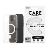 Husa de protectie PanzerGlass® CARE Flagship Urban Combat Star Lit White MagSafe compatibil cu iPhone 16, Transparent