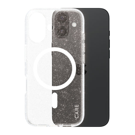 Husa de protectie PanzerGlass® CARE Flagship Urban Combat Star Lit White MagSafe compatibil cu iPhone 16, Transparent