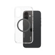 Husa de protectie PanzerGlass® CARE Flagship Urban Combat Black MagSafe compatibil cu iPhone 16, Transparent