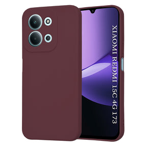 Husa de protectie Techsuit SoftFlex compatibil cu Xiaomi Redmi 15C 4G / Redmi 15C 5G, Plum Red