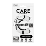 Husa de protectie PanzerGlass® CARE Flagship Urban Combat Black MagSafe compatibil cu iPhone 16 Pro, Negru