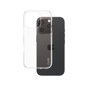 Husa de protectie PanzerGlass® CARE Flagship Urban Combat compatibil cu iPhone 16 Pro, Transparent