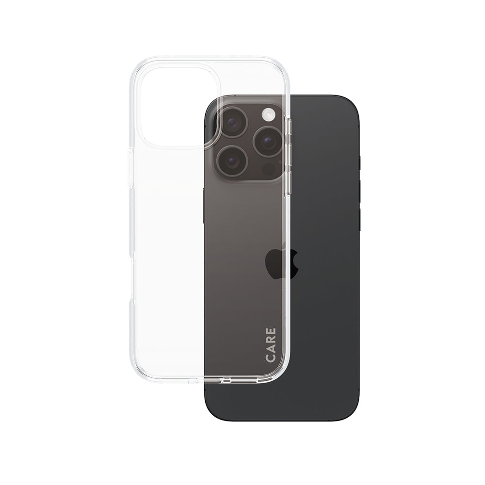 Husa de protectie PanzerGlass® CARE Flagship Urban Combat compatibil cu iPhone 16 Pro Max, Transparent