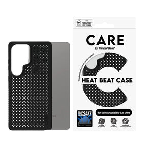 Husa de protectie PanzerGlass® CARE Feature Heat Beat compatibil cu Samsung Galaxy S25 Ultra, Negru