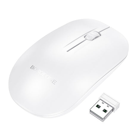 Mouse Borofone Planet (BG14), 2.4Ghz 1000DPI, Alb