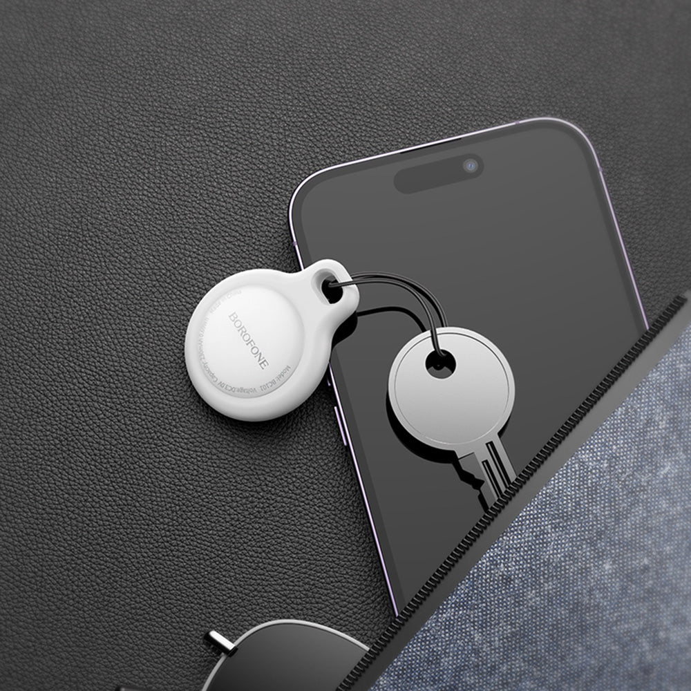 Gadget Borofone Smart Positioning Anti-lost Device Exquisite (BC101), Compatible Apple Find My (iOS Only), 230mAh, Negru Profund