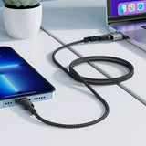 Cablu Acefast (C22-05), Fast Charging, Type-C to Type-C, MagSafe 3 Adapter, 240W, 48V/5A, 1.2m, Negru